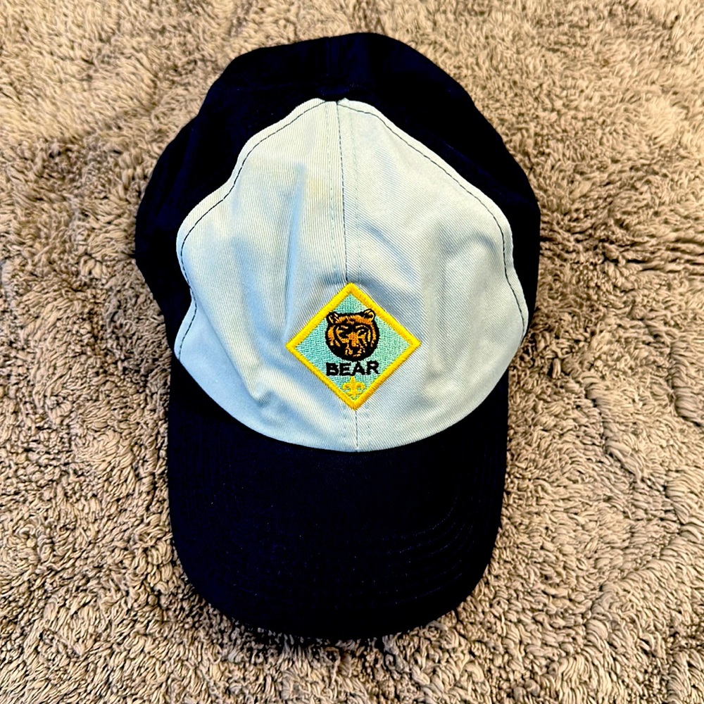 Official Cub Scout Bears hat, Boy Scouts of America,  Twill cap Small/Medium